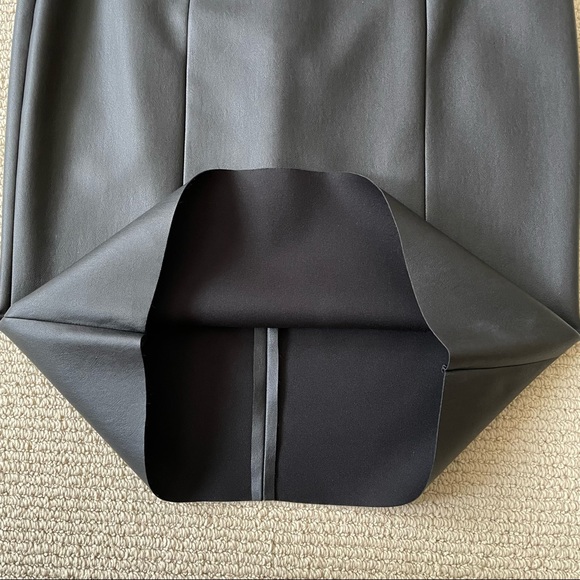 CEDRIC CHARLIER Faux Leather Pencil Skirt Black Size 8 - Picture 10 of 12